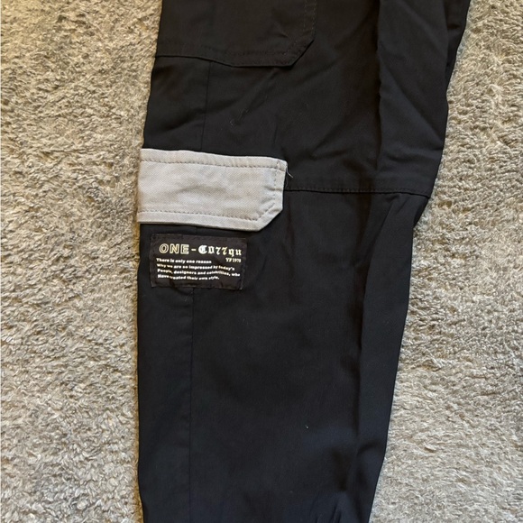 Black and Gray Jogger Pants with Motivational Text - Picture 3 of 8
